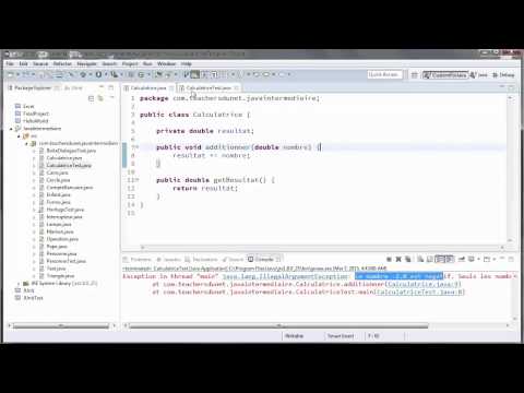 JAVA Intermédiaire 30 TP3 Une classe Calculatrice