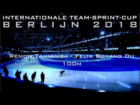Remon Tamminga - Felix Boyang Du 100m  Sprintcup Berlijn 2018