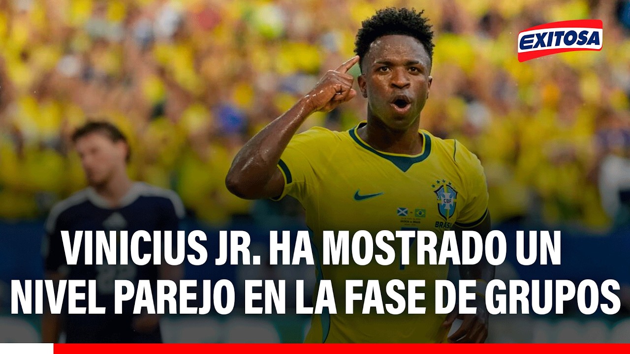 🔴🔵 Vinicius toma la batuta del Brasil de Ancelotti: Cuatro goles en la fase de grupos