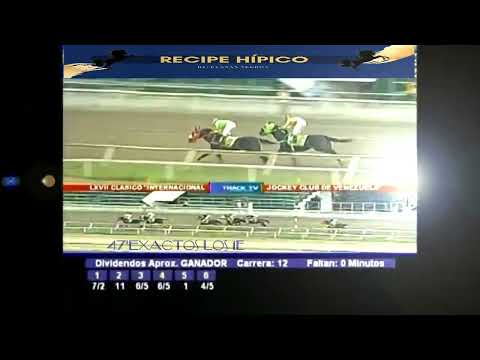 ¡Que clase de caballo! KING SERAF ganando el Clasico Jockey Club de Venezuela año del 2009.