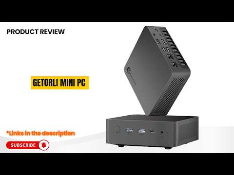 Getorli Mini PC Ryzen 7 8845HS, 16GB DDR5 RAM 1TB SSD, USB4, Radeon 780M video review thumbnail