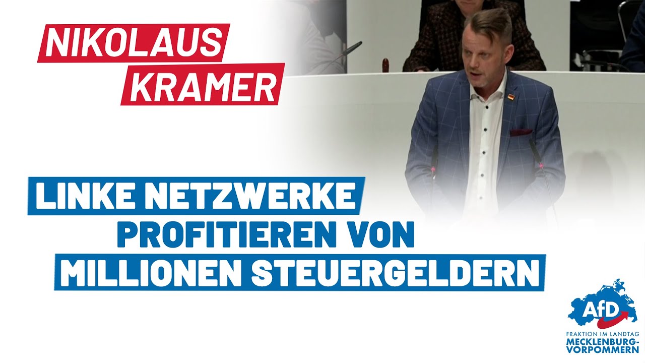 Nikolaus Kramer: Linke Netzwerke profitieren von Millionen Steuergeldern