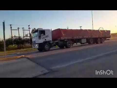 CAMIONES EN RN19 , SAN FRANCISCO , CORDOBA , ARGENTINA , VIDEO 243