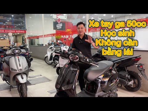 50cc Vespa / 50cc motorbike without driver's license / 50cc motorbike for students - Nam hihi