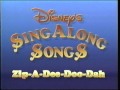 Closing To Disney S Sing Along Songs Zip A Dee Doo Dah 1990 VHS