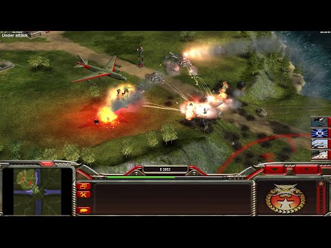 CHINA Tank $10k - Command & Conquer Generals Zero Hour - 1 vs 3 HARD Demolition Gameplay