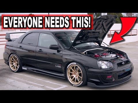 2004 SUBARU WRX STI GETS CARBON FIBER ENGINE BAY BLING!