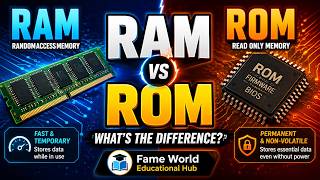 RAM vs ROM: What is the Difference? Computer Memory Explained @FameWorldEducationalHub