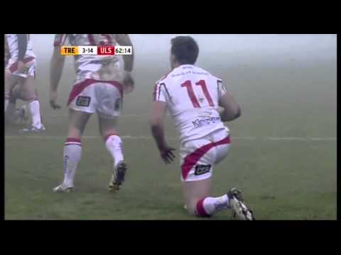 Treviso v Ulster  HEC 14/12/2013 Craig Gilroy Try