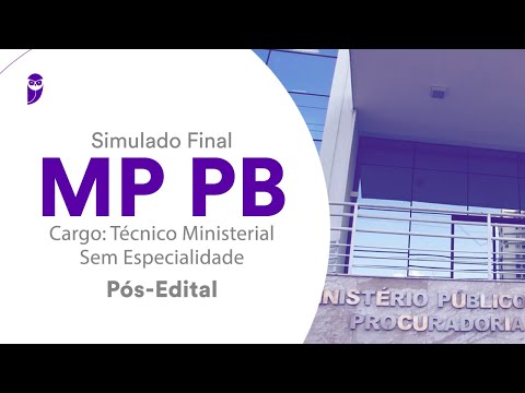 Simulado Final MP PB – Técnico Ministerial – Sem Especialidade - Pós-Edital - Correção