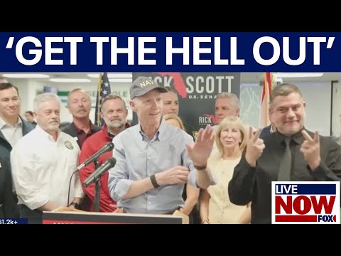 Video | Sen. Scott (R-FL) warns Floridians to 'get the hell out'