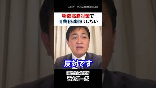 物価高騰対策で消費税減税はしない #国民民主党 #玉木雄一郎 #物価高 #物価高対策 #消費税 #消費税減税