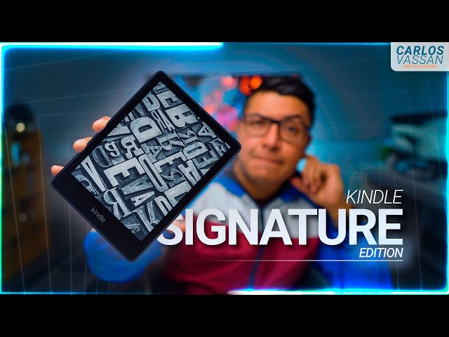 Vídeo relacionado con Amazon Kindle Paperwhite Signature Edition (última generación) | Nuestro Kindle más rápido, con luz frontal autorregulable, carga inalámbrica y semanas de batería | 32 GB | Negro metalizado