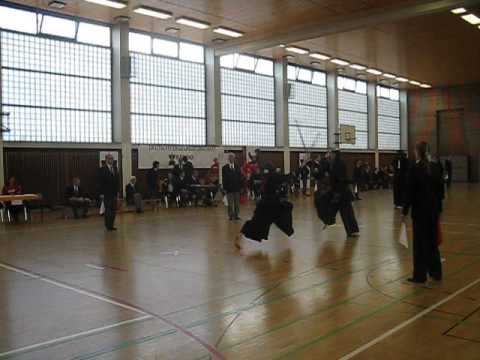 Deutsche Einzelmeisterschaft Kendo 2017   Kato gegen Hülsberg