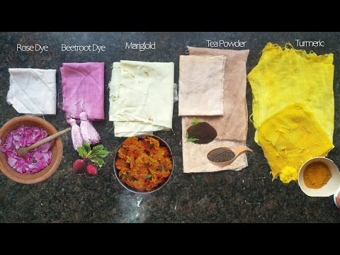 Natural Fabric Dye || Dyeing at home