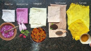 Natural Fabric Dye || Dyeing at home