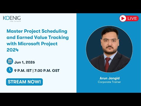 Master Project Scheduling and Earned Value Tracking with Microsoft Project 2024