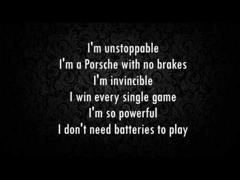 Sia - I'm Unstoppable (The Fifty Shades Darker) (Lyrics)