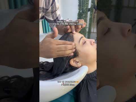 HOW TO REMOVE HAIR COLOR SKIN✅😍 #p2salon #hairstyle #knowledge