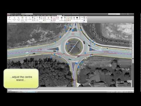 Using AutoTrack Junctions to model an existing roundabout