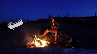 I thought I was camping alone…