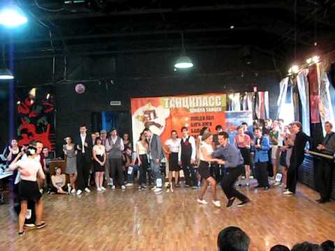 14 Lindy Hop Main Class Semi-final - Heat 1 Song 1 at Russian Open 2011