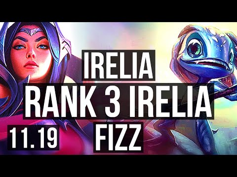 IRELIA vs FIZZ (TOP) | Rank 3 Irelia, 12/2/4, Dominating, Rank 30 | TR Challenger | v11.19