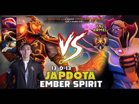 JAP DOTA - EMBER SPIRIT (DIVINE RAPIER) vs Rank 4 INVOKER TNC.Armel | Immortal Top Rank Gameplay