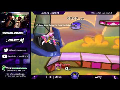 Smashing Grounds 6.9: HTC Mafia (Falcon, Peach) vs Twisty (Wolf, Wario)