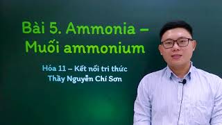 Hóa học lớp 11 - Bài 5: Ammonia - Muối ammonium - Kết nối tri thức