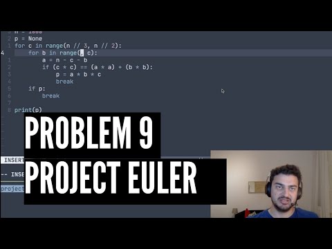 Project Euler Problem 9 Solution In Python