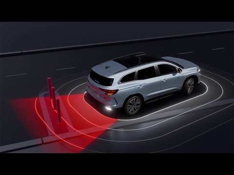 sistema de travagem de emergência ativa em marcha-atrás - Espace full hybrid E-Tech - Renault