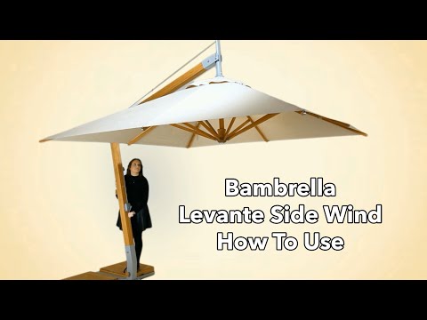 Bambrella Levante Side Wind Umbrella - How To Use