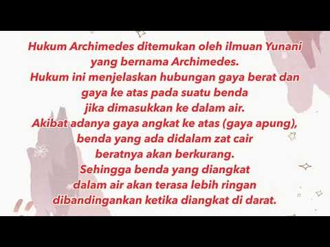 PRAKTIKUM FISIKA-HUKUM ARCHIMEDES