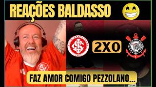 REAÇÃO DO BALDASSO na vitoria do Inter sobre o Corinthians - reações coloradas.