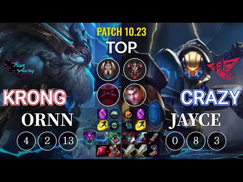 RNW KronG Ornn vs RW Crazy Jayce Top - KR Patch 10.23