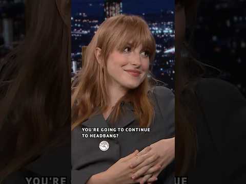 #HayleyWilliams does NOT regret headbanging 🤣 #FallonFlashback