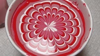 Red Pink & White | Water Marble March 2014 #1 | DIY Nail Art Tutorial