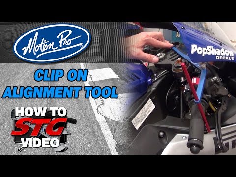 How To Use The Motion Pro Clip-On Alignment Tool And Review | Sportbiketrackgear.com