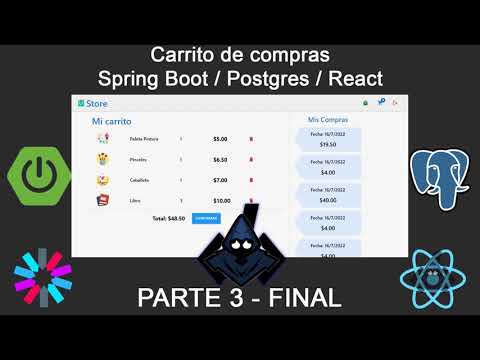 Carrito de compras básico con Spring Boot + React - Parte Final