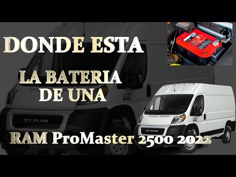Where is the battery on a 2022 RAM ProMaster 2500?