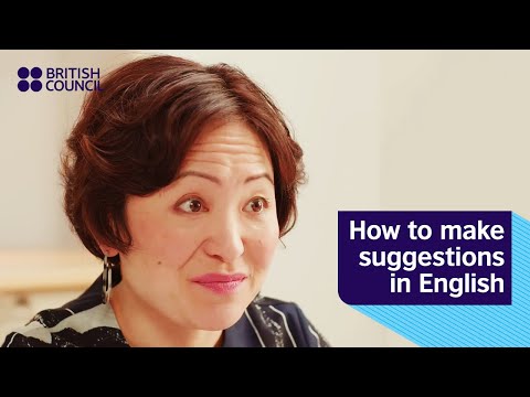 How to make suggestions in English