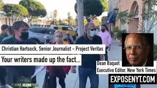 Project Veritas Senior Journalist Christian Hartsock confronts NYT Executive Editor Dean Baquet