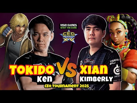 SF6 Tokido ( Ken ) vs Xian ( Kimberly ) - CEO Tournament Day 3 top 24 High Level