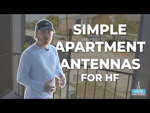 My SIMPLE HF Ham Radio Antenna and Shack Apartment Setup! #hamradio