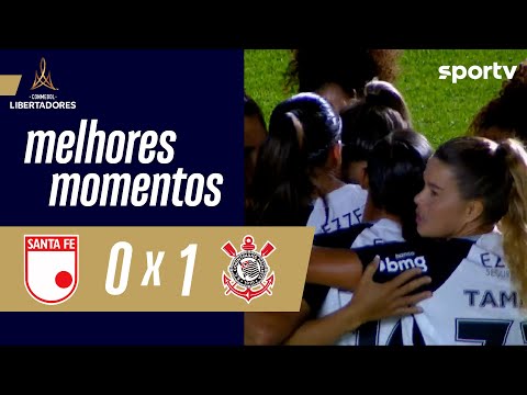 Gols e lances de Ind. Santa Fé x Corinthians
