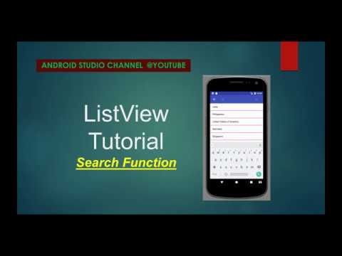 ListView - How to Put a Search Filter in the Action Bar