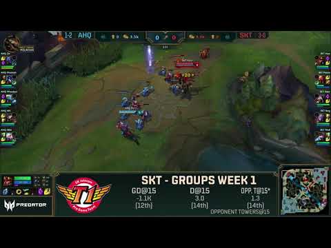 [2017 Worlds] Group Stage - D8 G1 - AHQ vs SKT - League of Legends - ahq e-Sports Club vs SKT T1