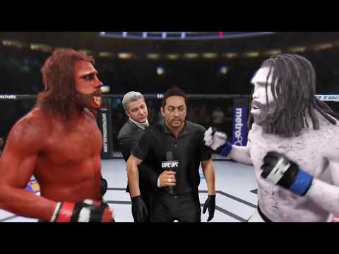 Bigfoot vs. Yeti (EA Sports UFC 2) - CPU vs. CPU - Crazy UFC 👊🤪
