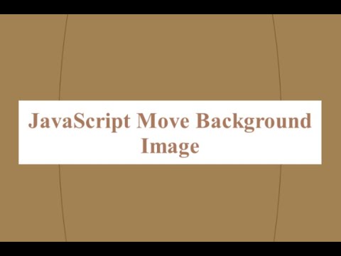 Javascript Move Background Image